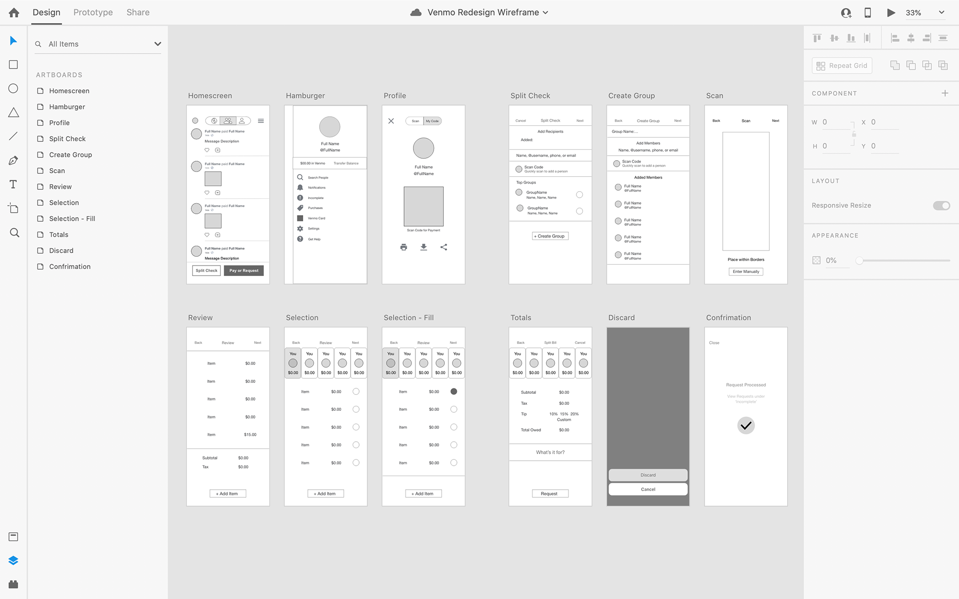 Venmo-Redesign-Wireframe